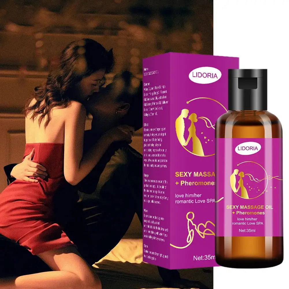 Purple Charming Massage Oil Natural Pheromone SPA Skin Care Body Smoothing Nourishing Oil Essential Oil Moisturing