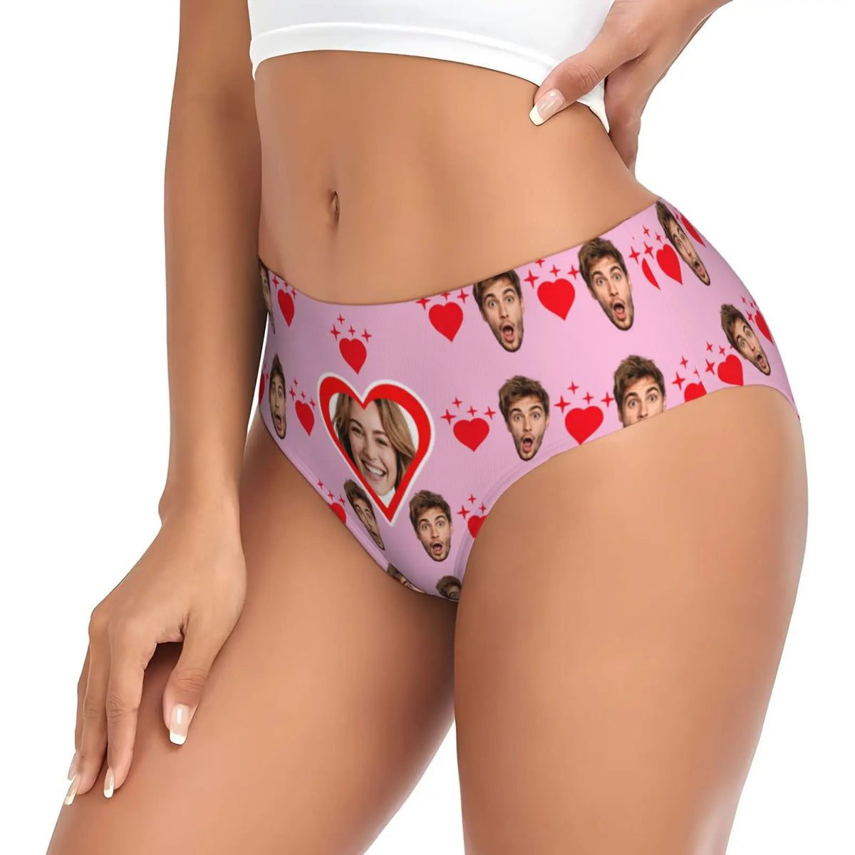 Customized personalized facial photo lingerie for women  Valentine's Day gift lingerie breathable and comfortable