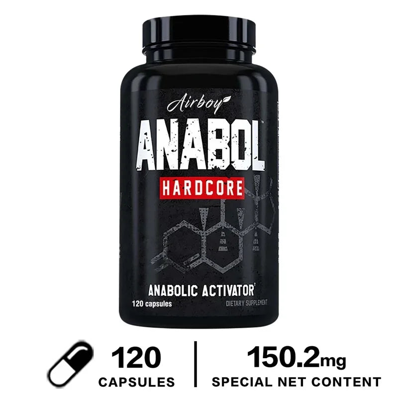Anabol Hardcore Supplement - Muscle Growth, Improved Endurance, Stress and Mood Relief, and Overall Health