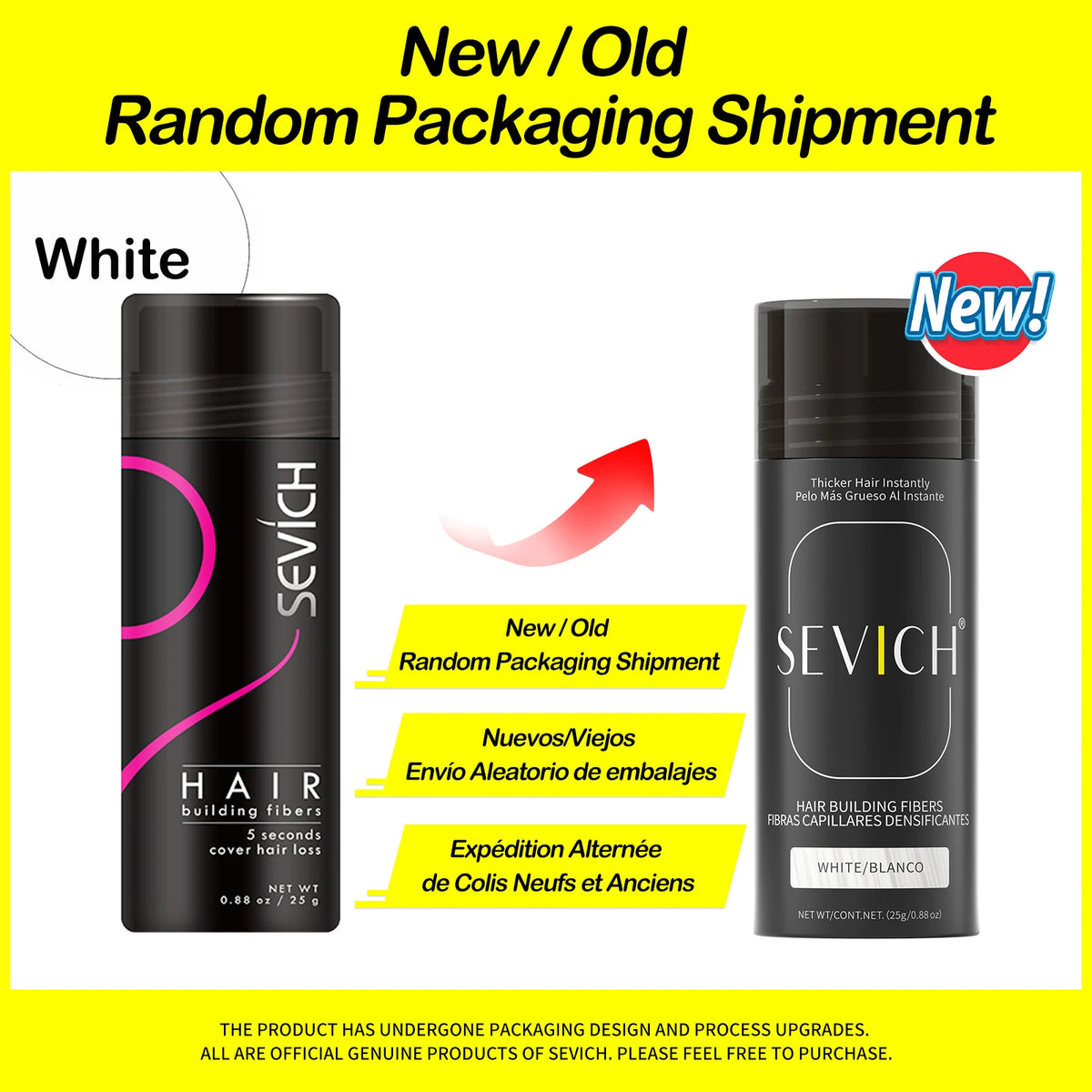 Sevich 25g Hair Building Fibers Powder Hair Loss Products Bald Extension Thicken Hair Spray Jar Keratin