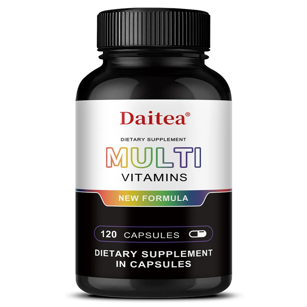 Multivitamin & Minerals Capsule for Women and Men,Support Energy,Focus,Mood,Hair,Skin and Nails Health,Relieve Stress