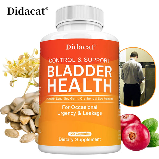 Bladder Control - with Cranberry, Pumpkin Seed Extract - Urinary Tract Health, Supports Healthy Urination - 120 Capsules