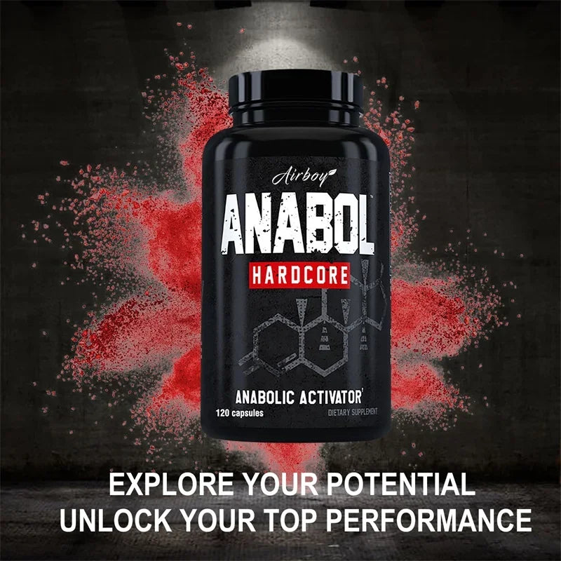 Anabol Hardcore Supplement - Muscle Growth, Improved Endurance, Stress and Mood Relief, and Overall Health