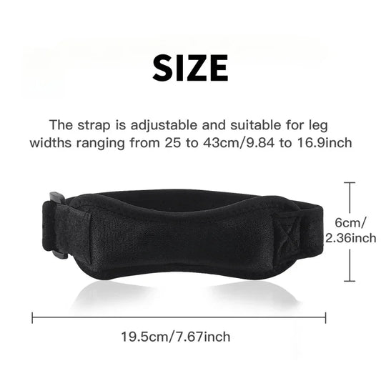 1 Piece Knee Support Strape Brace Adjustable Shock Absorption Compression Knee Pad Sleeve for Basketball