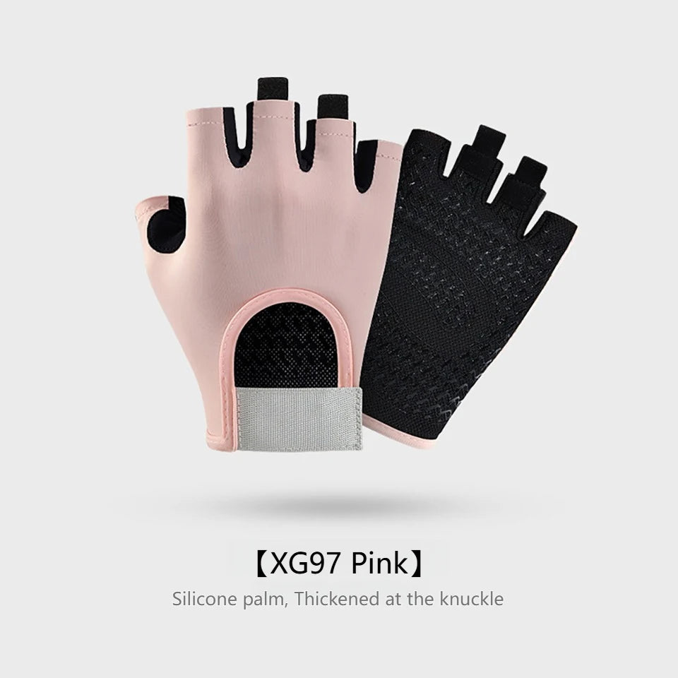GTUBIKE 1 Pair New Cycling Gloves Workout Gym Gloves for Men Women Weight Lifting Fingerless Gloves Training Exercise Fitness