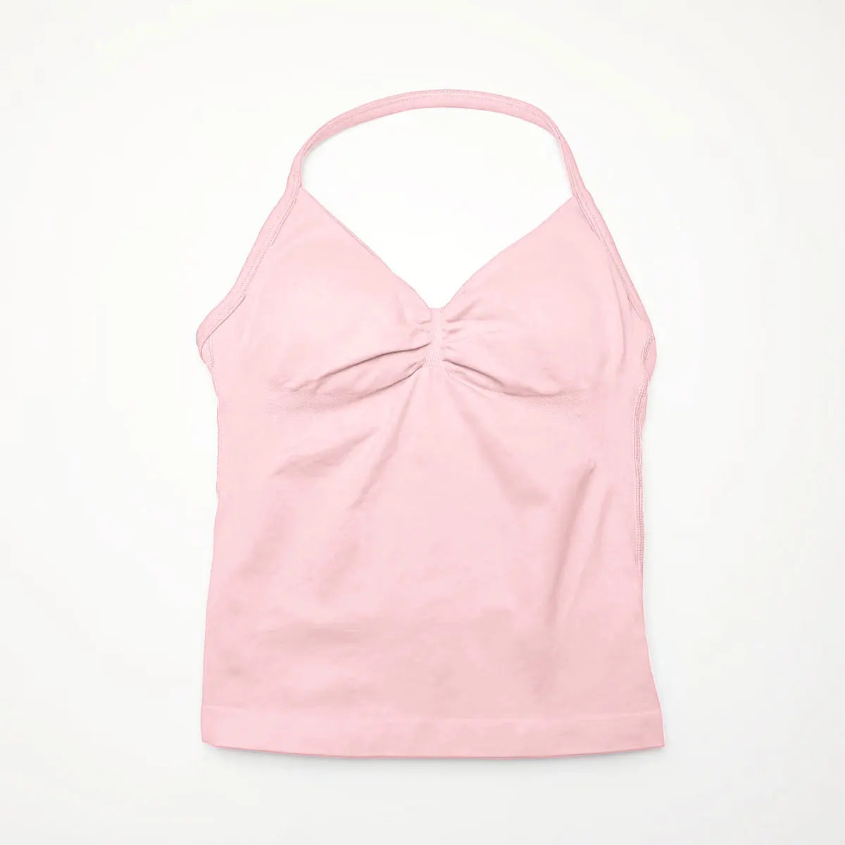 NCLAGEN Gym Longline Strappy Top Women Seamless Yoga Tank With Removable Pads V Neck Workout Clothes Sports Running Fitness Vest