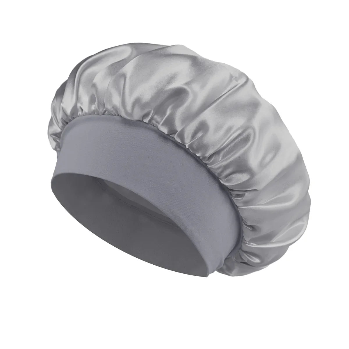High Elastic Satin Solid Sleeping Hat 1Pcs Hair Care Bonnet Nightcap Multi-color Reusable Women Home Sleeping Cap Accessories