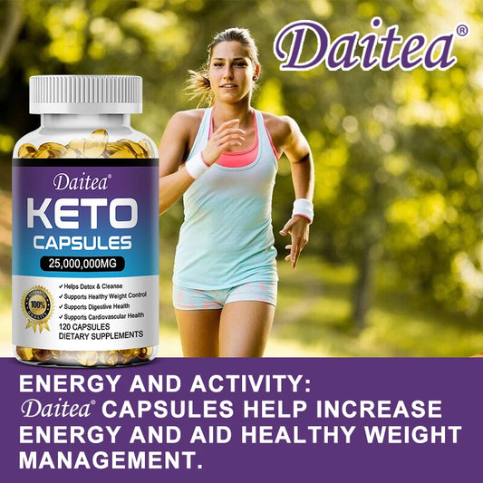 Keto BHB Capsules, High-Strength Ketone Support, Immune System, Healthy Metabolism, Balanced Energy & Weight Management, Non-GMO