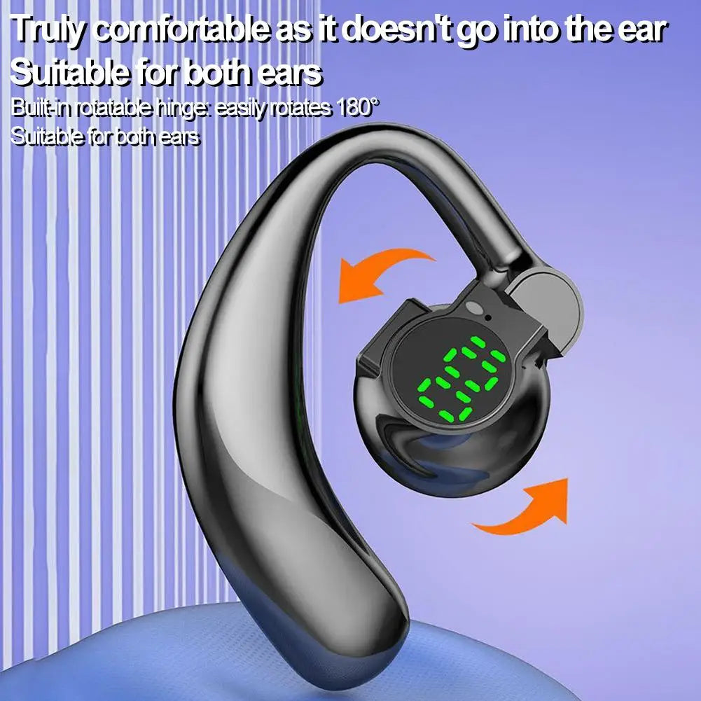 1-2Pcs Wireless Bluetooth Headphones Full Open Headset Air Conduction Ear Hook Earphones Noise Canceling Audifonos Sports