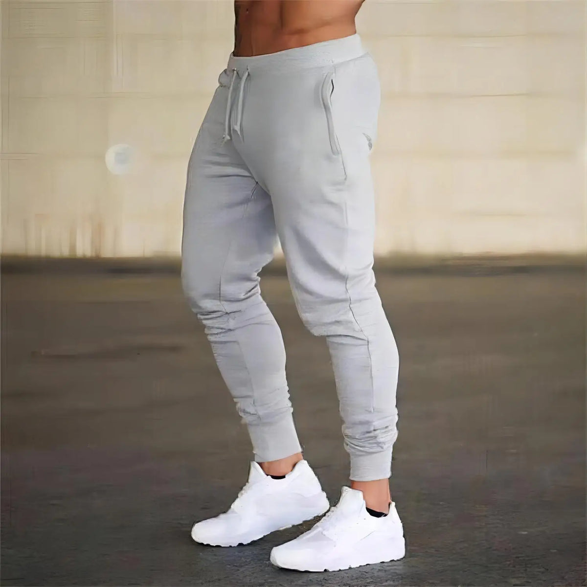 Mens Casual Pants Autumn Winter Sweatpants Men Running -Gym Trousers Solid Color Workout Long Pants 2025