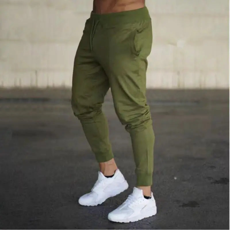 Mens Casual Pants Autumn Winter Sweatpants Men Running -Gym Trousers Solid Color Workout Long Pants 2025