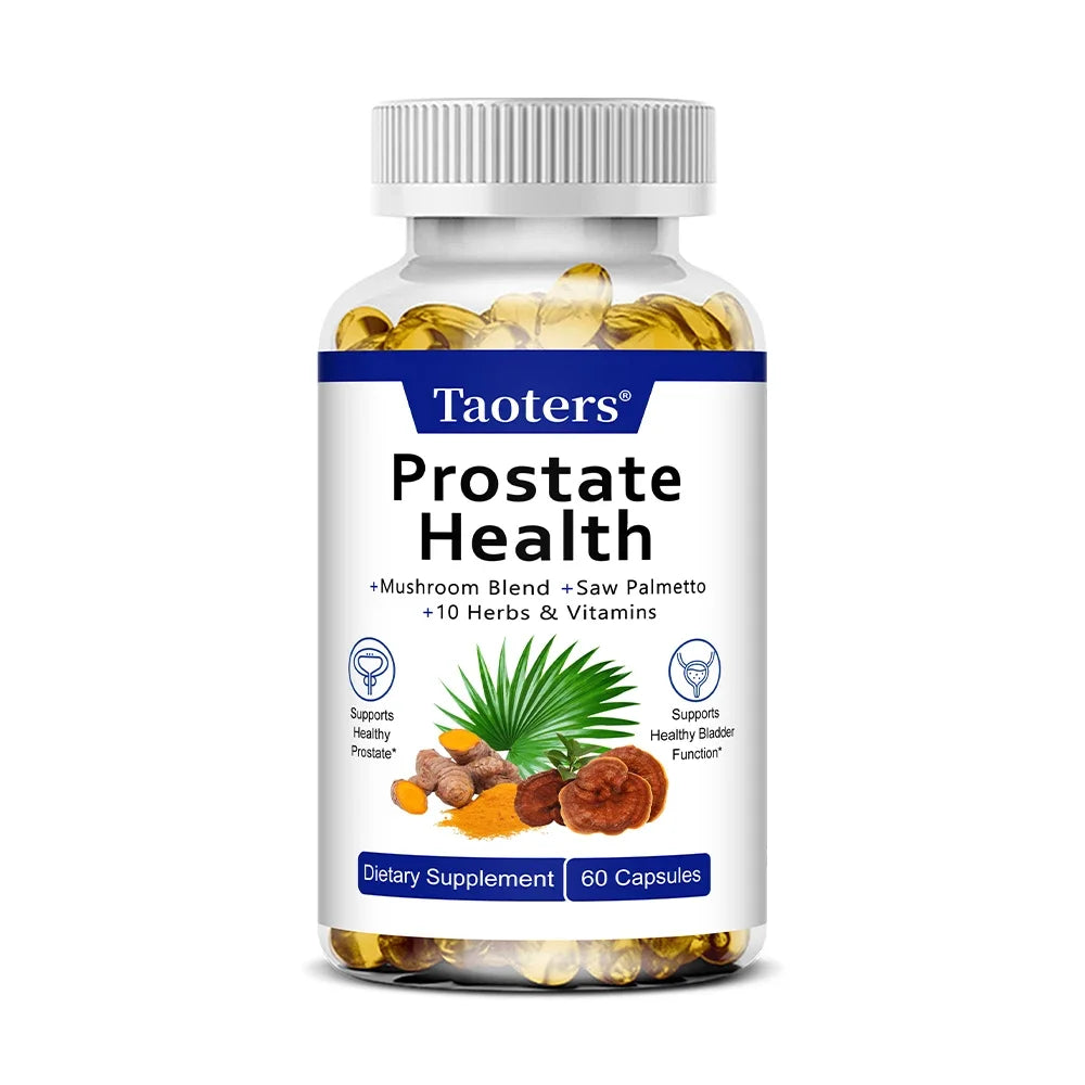 Saw Palmetto Capsules, with Magnesium Citrate and Zinc, Help Maintain Male Urinary Tract Health and Prostate Health