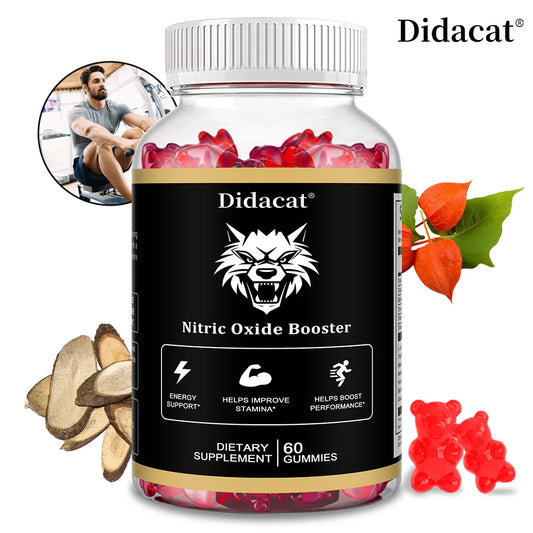 Maca Root Gummies, with Ashwagandha for Mood Enhancement, Energy, and Muscle Growth, Promote Skin Health, Unisex