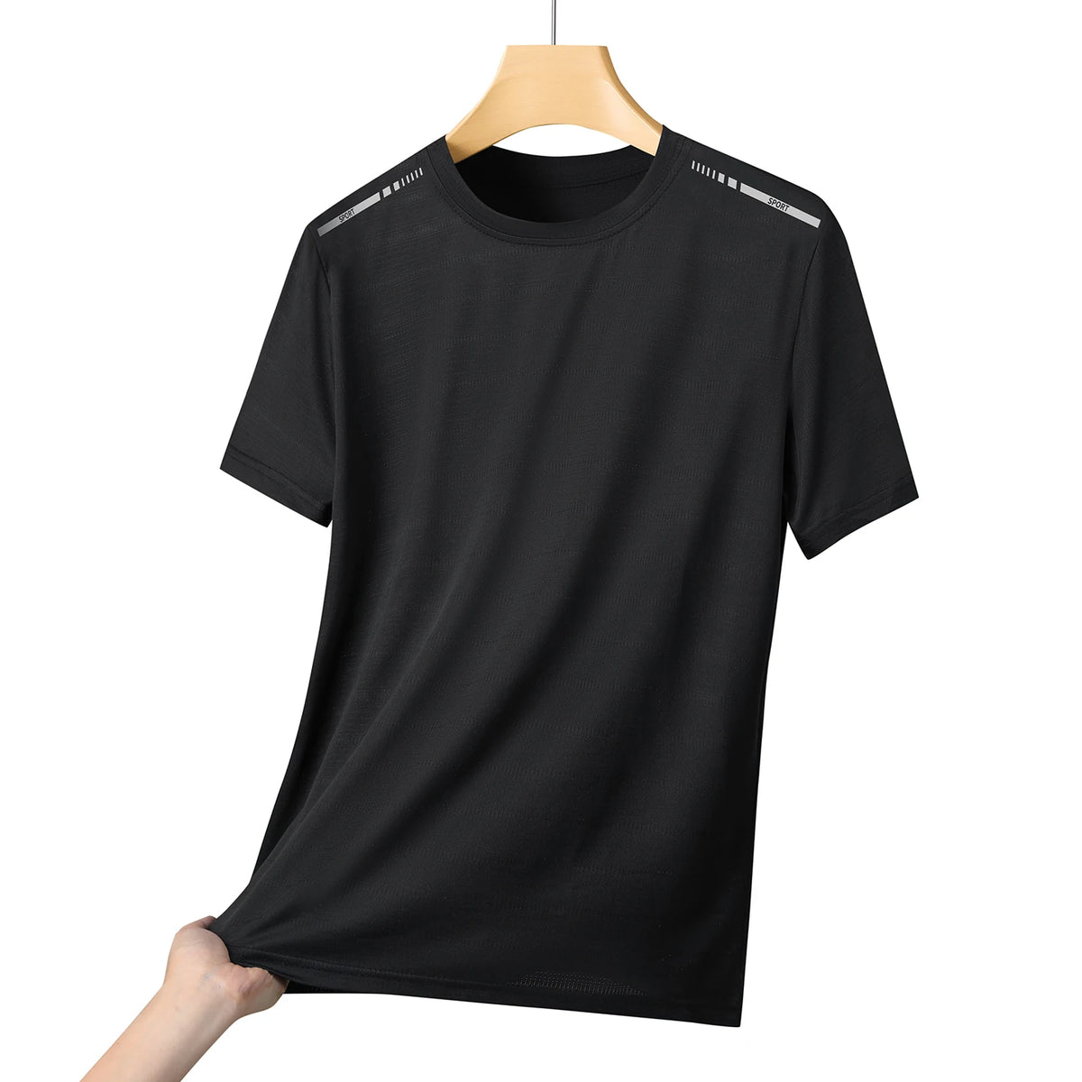 Women Reflective Running T-Shirt High Elastic Mesh Breathable Quick-Dry Ice Silk Sport Top Summer Cool Short Sleeve Active Tee