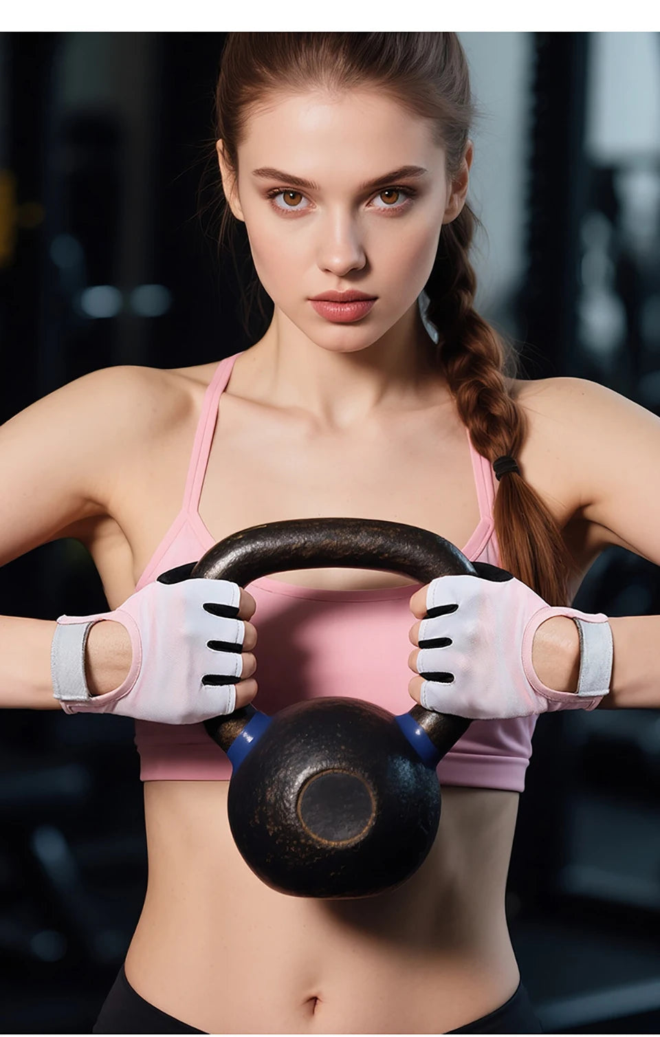 GTUBIKE 1 Pair New Cycling Gloves Workout Gym Gloves for Men Women Weight Lifting Fingerless Gloves Training Exercise Fitness