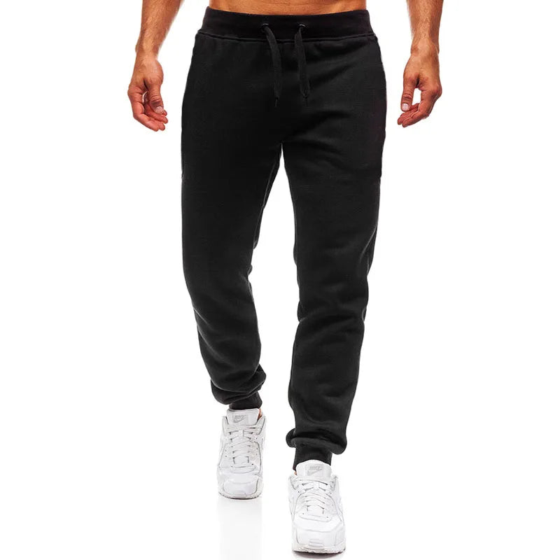 Mens Joggers Casual Pants Fitness Men Sportswear  Sweatpants Trousers Black Gyms Jogger Track Pants