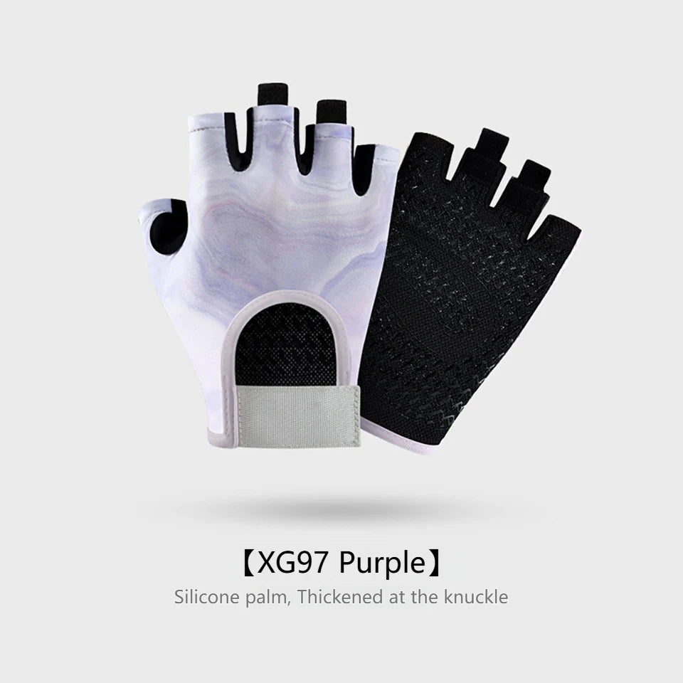 GTUBIKE 1 Pair New Cycling Gloves Workout Gym Gloves for Men Women Weight Lifting Fingerless Gloves Training Exercise Fitness