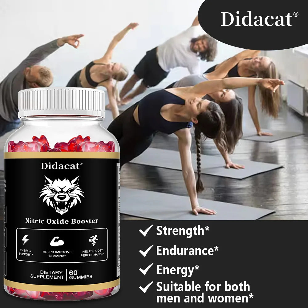 Maca Root Gummies, with Ashwagandha for Mood Enhancement, Energy, and Muscle Growth, Promote Skin Health, Unisex