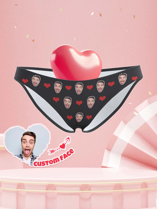 Custom Valentine Day Panties For Woman Custom Briefs Personalized Thong Personalized Underwear With Face Custom Thong
