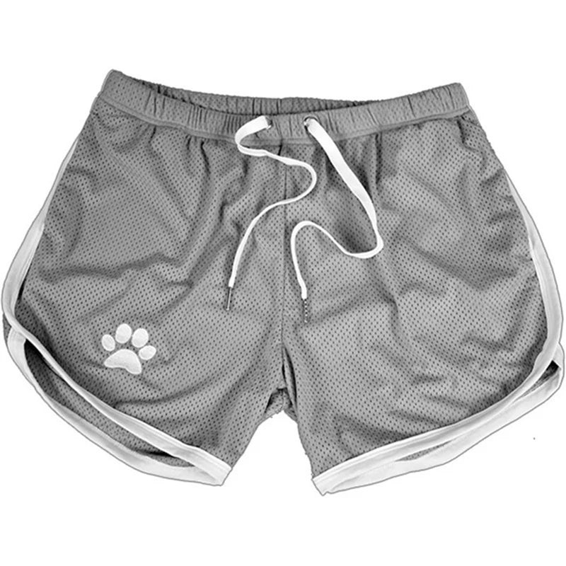 Summer fitness shorts Loose running shorts Men's jogging sports Breathable mesh shorts Thin trend men's three-quarter pants