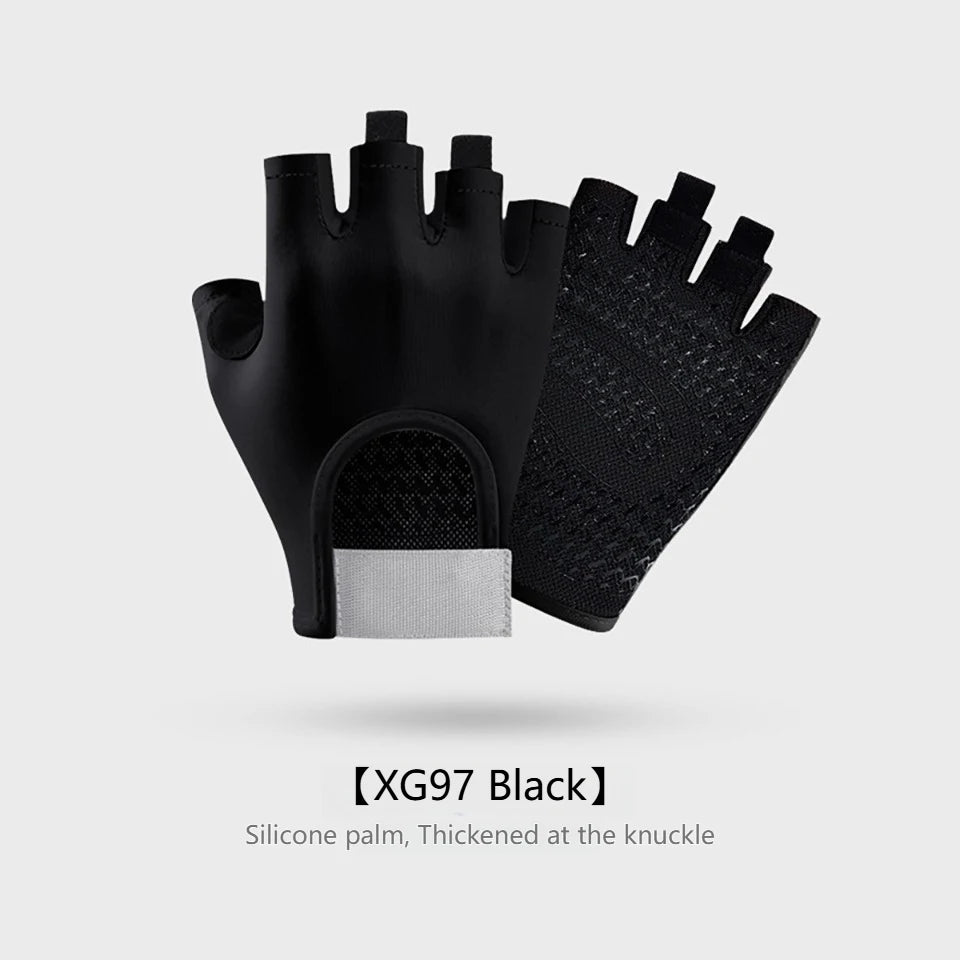 GTUBIKE 1 Pair New Cycling Gloves Workout Gym Gloves for Men Women Weight Lifting Fingerless Gloves Training Exercise Fitness