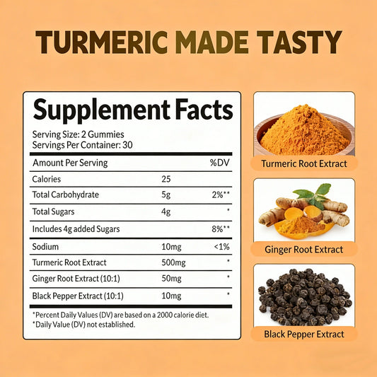 VecNythra 60pcs Turmeric Ginger Gummies Supplement with Ginger Black Pepper Promotes Joint Health Supports Digestive Immune Health Vegan Tropical Flavour