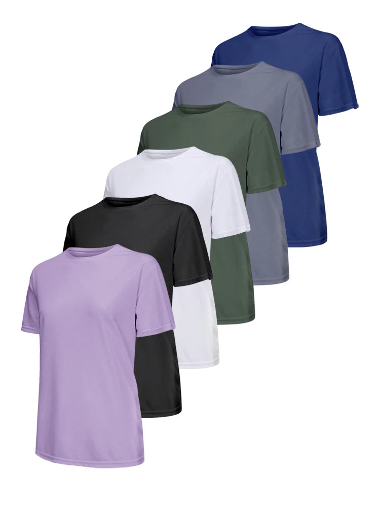 Women's Solid Color Ultralight Quick Dry Sport T-Shirt,Breathable Lightweight  ,Compression Shirt