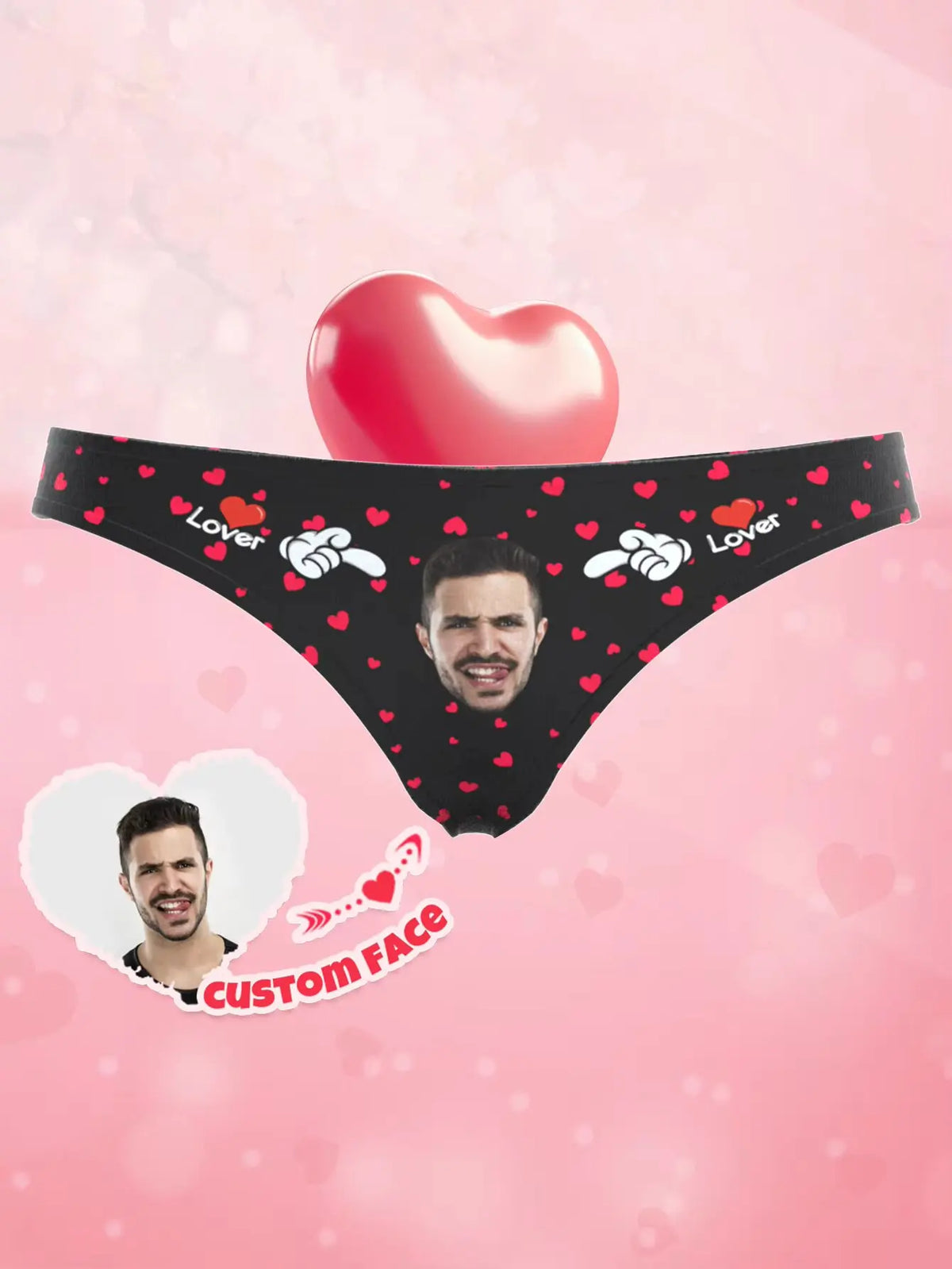 Custom Face Thong For Her Personalized Photo Underwear Valentine Gift For Girlfriend Wife Funny Gift Anniversary