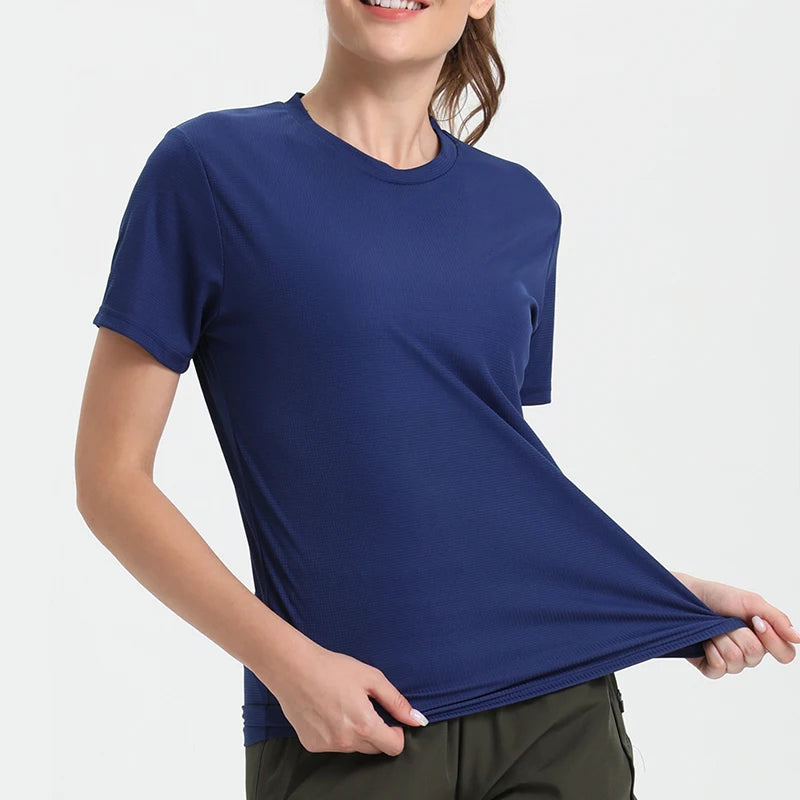 Women's Solid Color Ultralight Quick Dry Sport T-Shirt,Breathable Lightweight  ,Compression Shirt