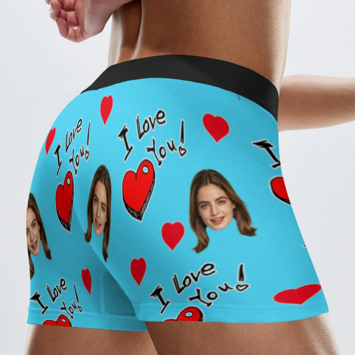 Personalized facial photo customization flat underwear customization men's Valentine's Day gift for husband gift for father